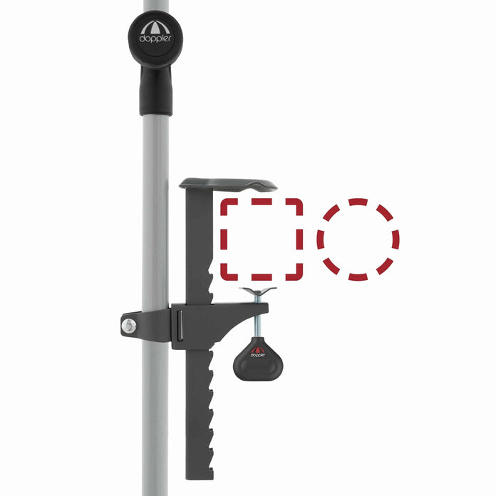 Universal balcony clamp