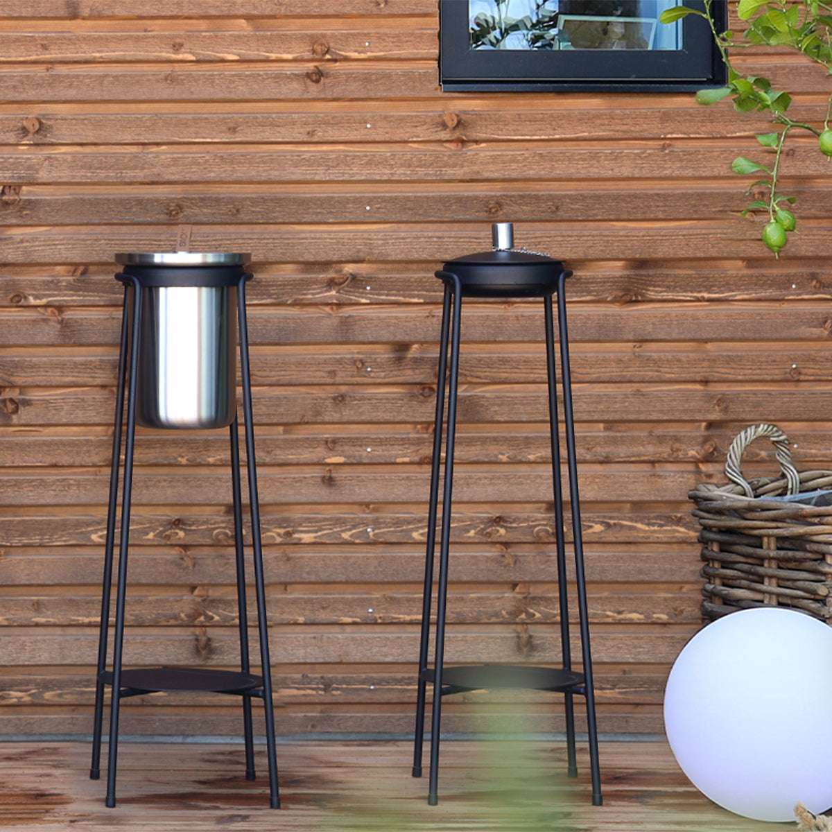 SACKit Patio Accessory Stand Black Ø14 – Support pour accessoires