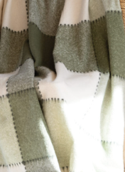 Checkered throw blanket