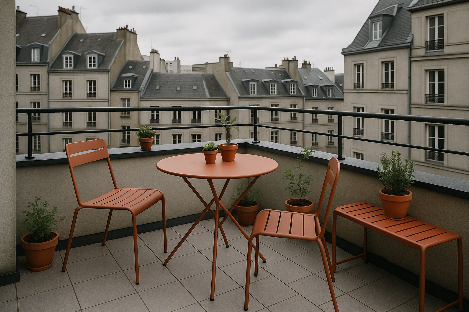 avec une couleur terracotta