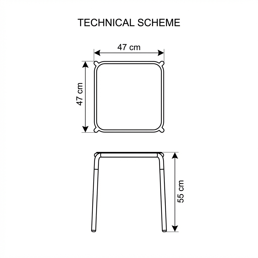 Kids’ table and 2 chairs set